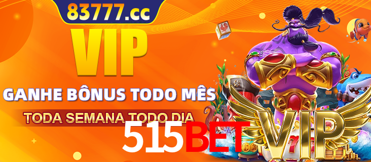 Banner promocional do 515bet oferecendo 100% de recompensas adicionais contínuas para quem fizer o login diário (Daily sign-in), com um mascote de coelho.