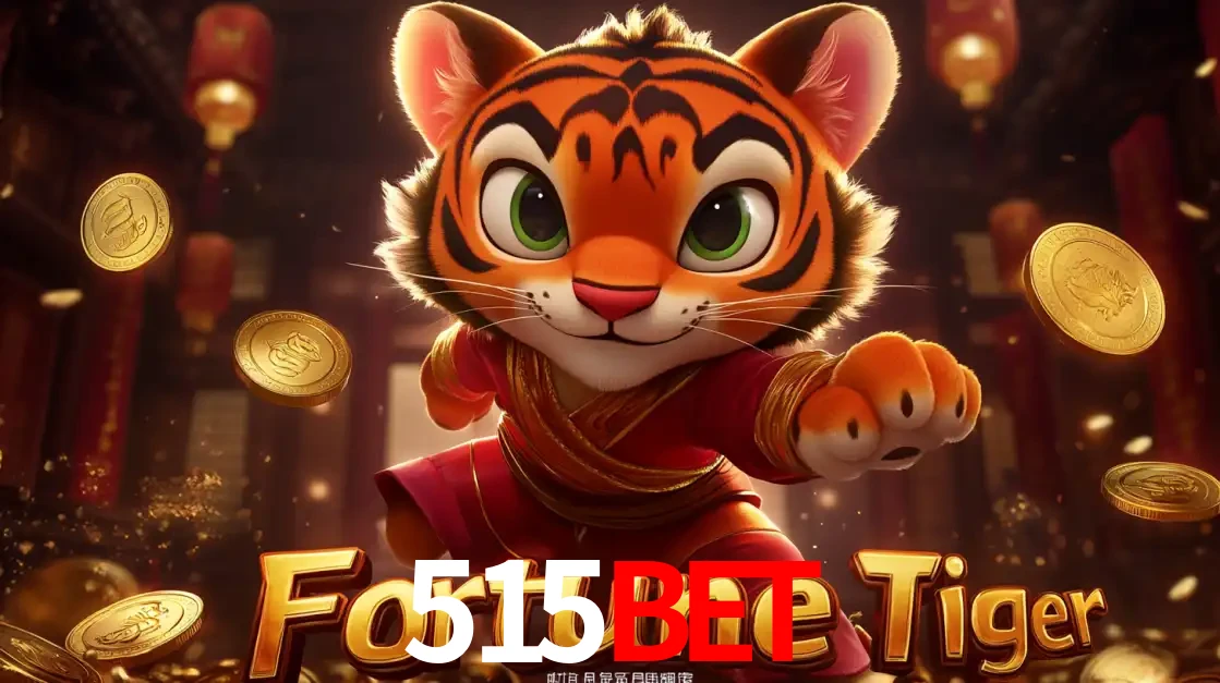 O carismático mascote do jogo de slot Fortune Tiger, um tigre fofo em pose de artes marciais, pronto para trazer sorte e multiplicadores de ganhos no cassino online 515bet.